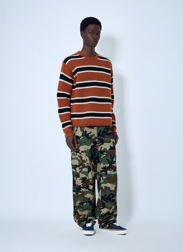 Stüssy Cargo Trousers in Camouflage Weave Green sts0164011