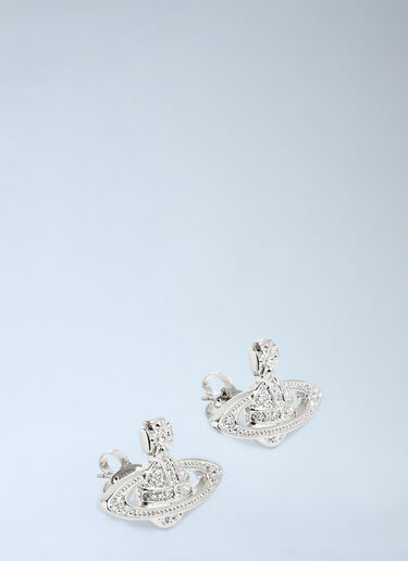 Vivienne Westwood Mini Bas Relief Earrings Silver vww0356003
