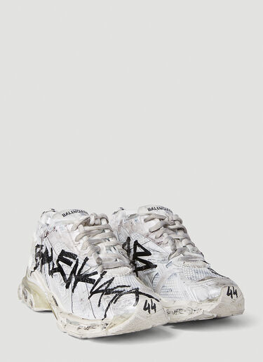 Balenciaga Graffiti Runner Sneakers White bal0152004