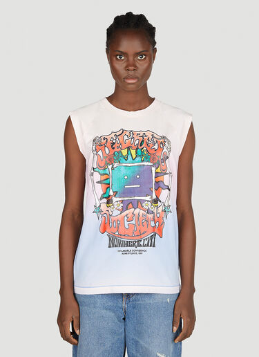 Graphic Print Tank Top Acne Studios Graphic Print Tank Top Pink acn0251045