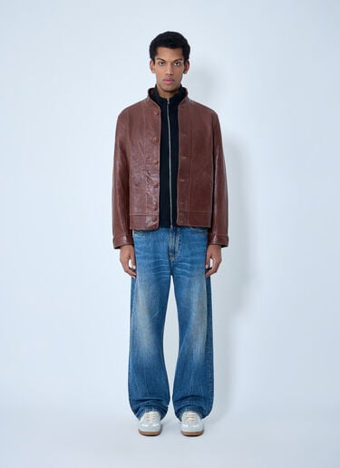 Levi's Leather Button-Up Jacket Brown lvs0162006