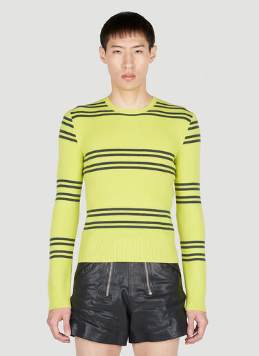 Prada Stripe Sweater Green pra0152009