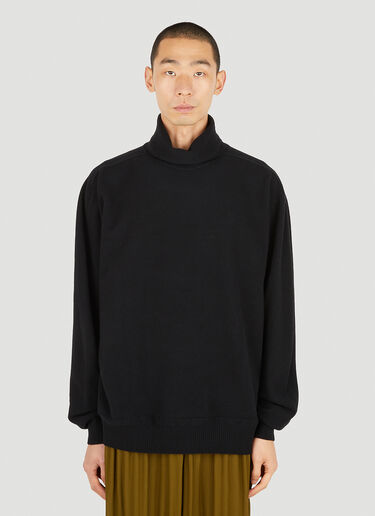 Homme Plissé Issey Miyake Roll Neck Sweater Black hmp0151002