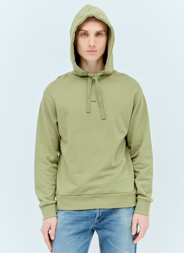 A.P.C. Larry Hooded Sweatshirt Green apc0156004