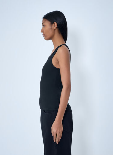 MM6 Maison Margiela Logo Motif Tank Top Black mmm0264012