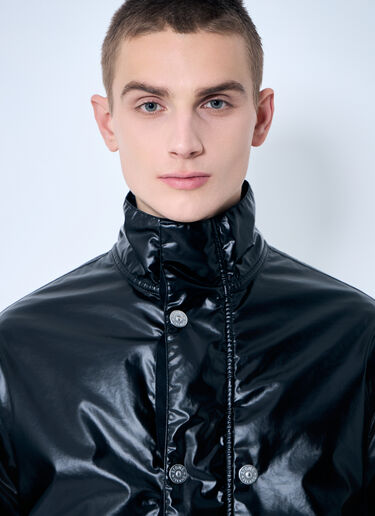 Stone Island Laminated Biker Jacket Black sto0160023