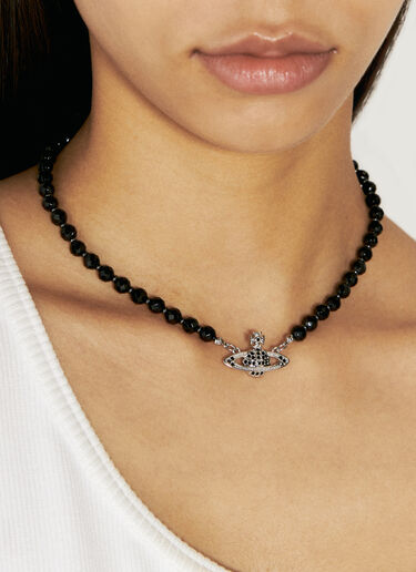 Vivienne Westwood Messaline 颈链  黑 vww0356010