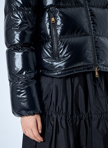 LN-CC® - Moncler: Puffer Jacket with Drawstring Hood - Black Moncler Puffer Jacket with Drawstring Hood Black mon0265065