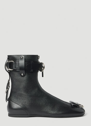 JW Anderson Leather Boxing Boots Black jwa0253022