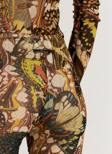 Jean Paul Gaultier Butterfly Mesh Pants Multicolour jpg0256004