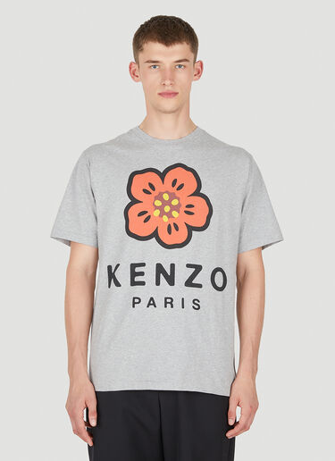 Kenzo Flower Logo T-Shirt Grey knz0150007