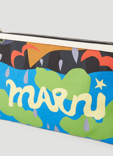 Marni x No Vacancy グラフィックプリントポーチ マルチカラー mvy0153015