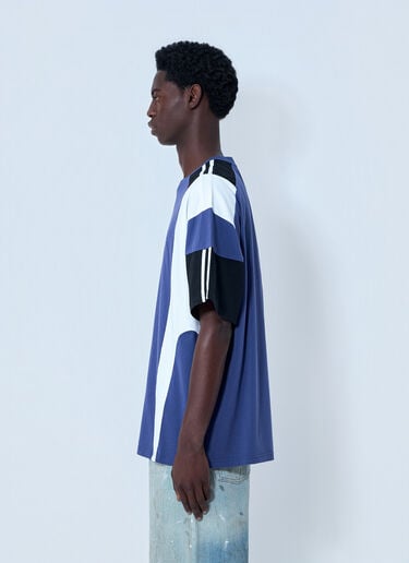 Martine Rose Graphic Panel T-Shirt Blue mtr0164014