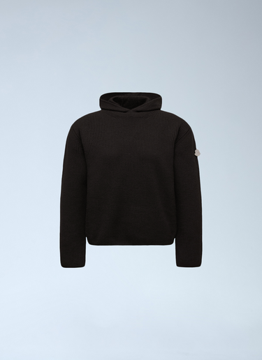 Felted Wool Hooded Sweater Moncler + Jil Sander Felted Wool Hooded Sweater Black mjl0162006