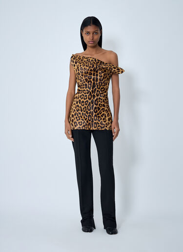 Corinne Bustier Top Khaite Corinne Bustier Top Brown kha0262002