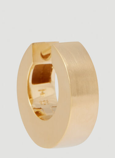Tom Wood Arch Hoop Satin Small Earrings Gold tmw0251001