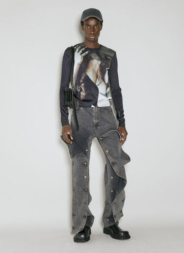 Evergreen Snap Off Jeans Y/PROJECT Evergreen Snap Off Jeans Black ypr0153007