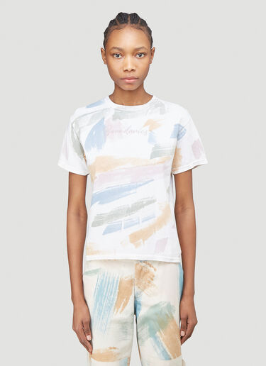 Collina Strada Paint Print T-Shirt White cst0239009