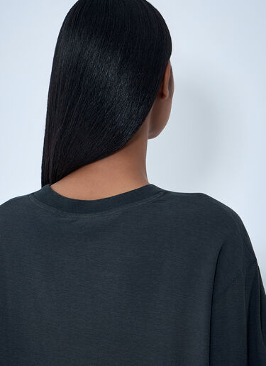 Acne Studios Long Sleeve Cotton Jersey T-Shirt Black acn0363017