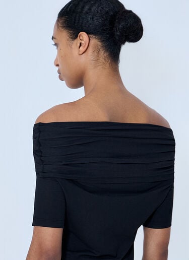 Lemaire Short Sleeve Twisted Top Black lem0264010