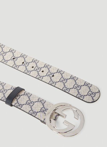 Gucci GG Supreme Belt - Man Belts Blue 90