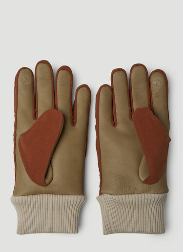 UNDERCOVER Graphic Patch Gloves Brown und0150007