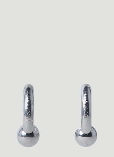 Balenciaga Skate Earrings Silver bal0251125