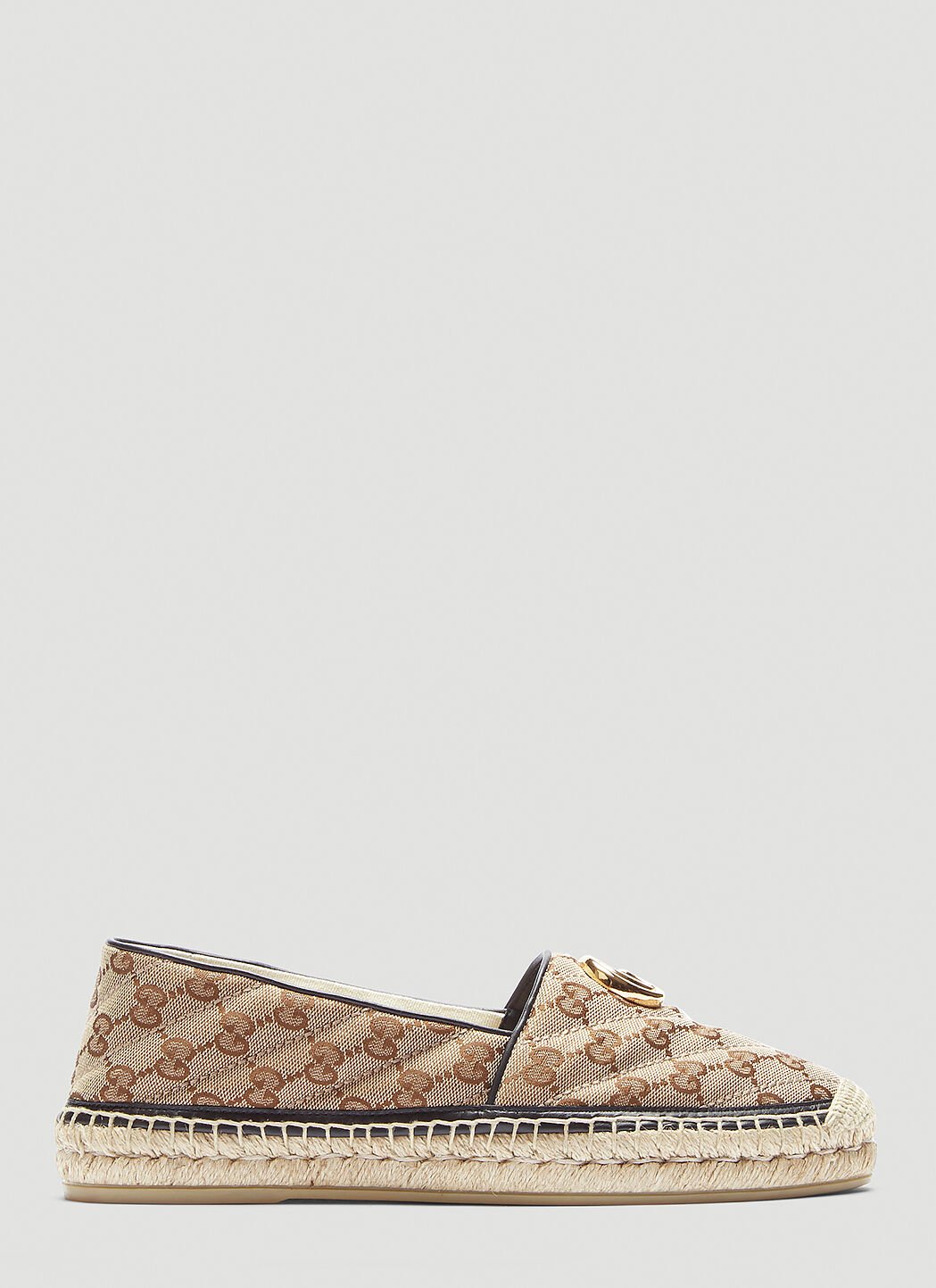 Gucci GG Canvas Espadrilles in Beige LN CC