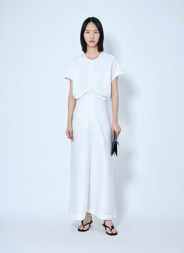 LN-CC® - Toteme: Slouch Waist Dress - White Toteme Slouch Waist Dress White tot0265020