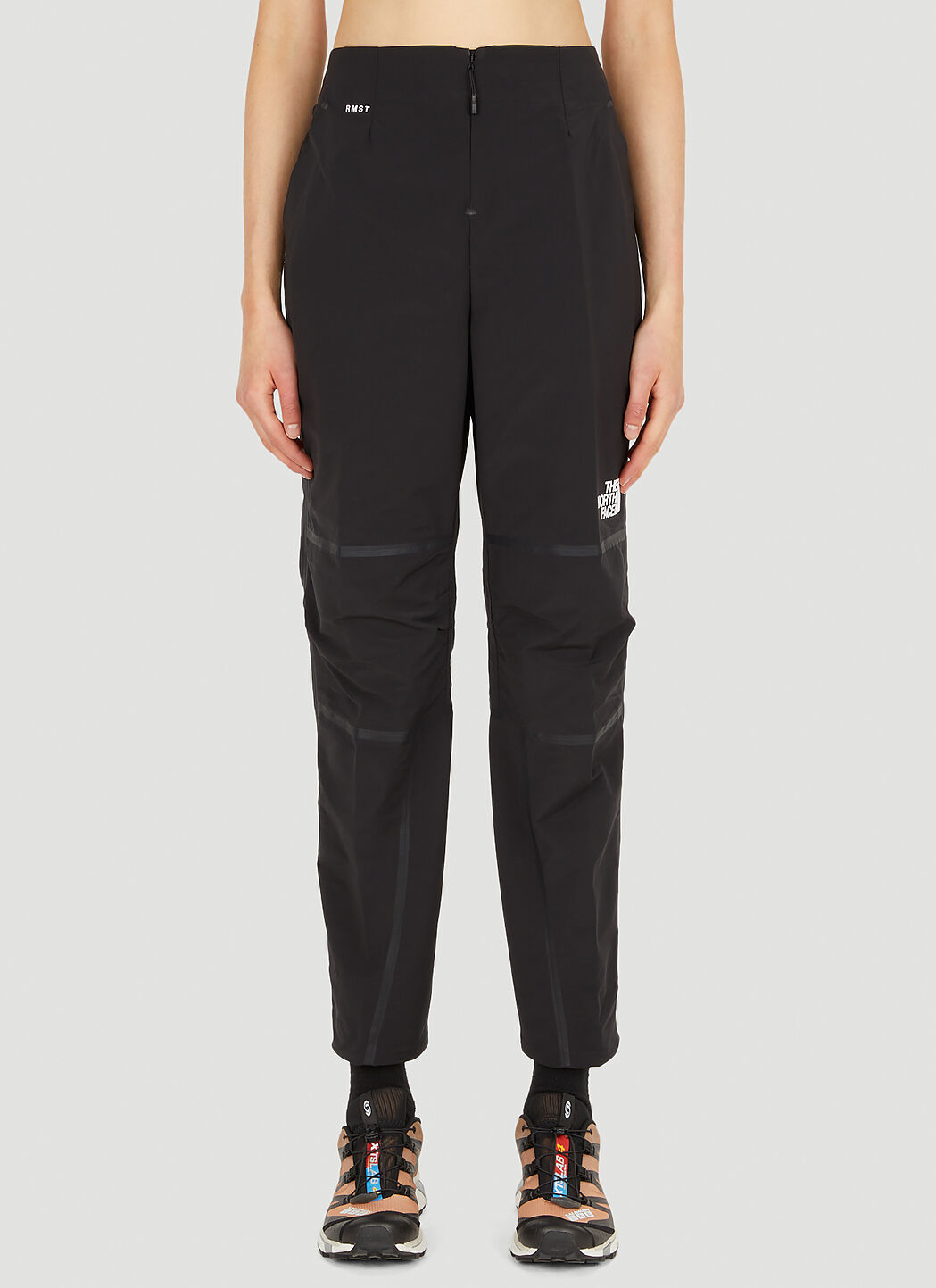 Track pants with zipper pockets women's top