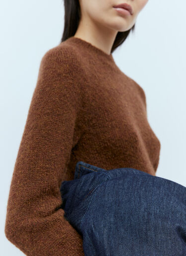 Dries Van Noten ウール混紡ニットセーター ブラウン dvn0254025