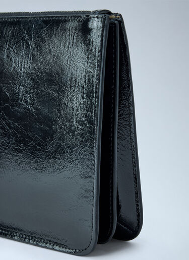 LN-CC® - Toteme: Threefold Naplack Clutch Bag - Black Toteme Threefold Naplack Clutch Bag Black tot0265087