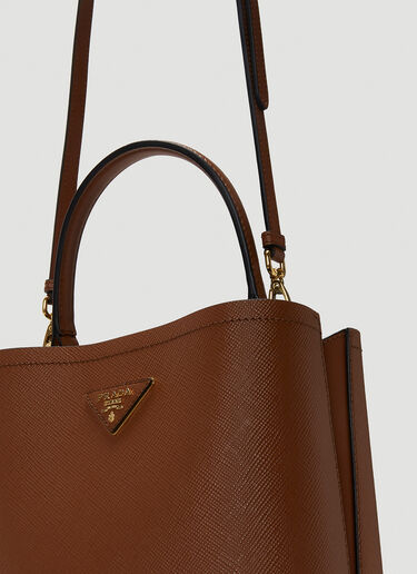 Prada Classic Shoulder Bag Brown pra0239005
