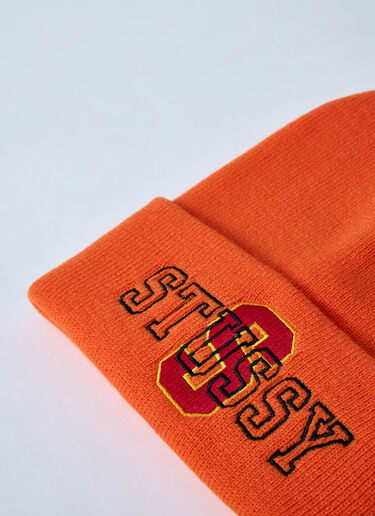 Stüssy Logo Motif Beanie Hat Orange sts0160021