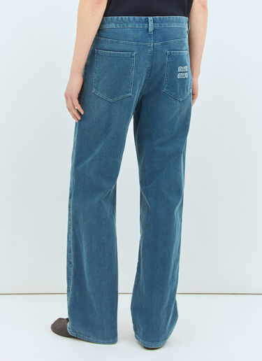 Corduroy Pants Miu Miu Corduroy Pants Blue miu0259018