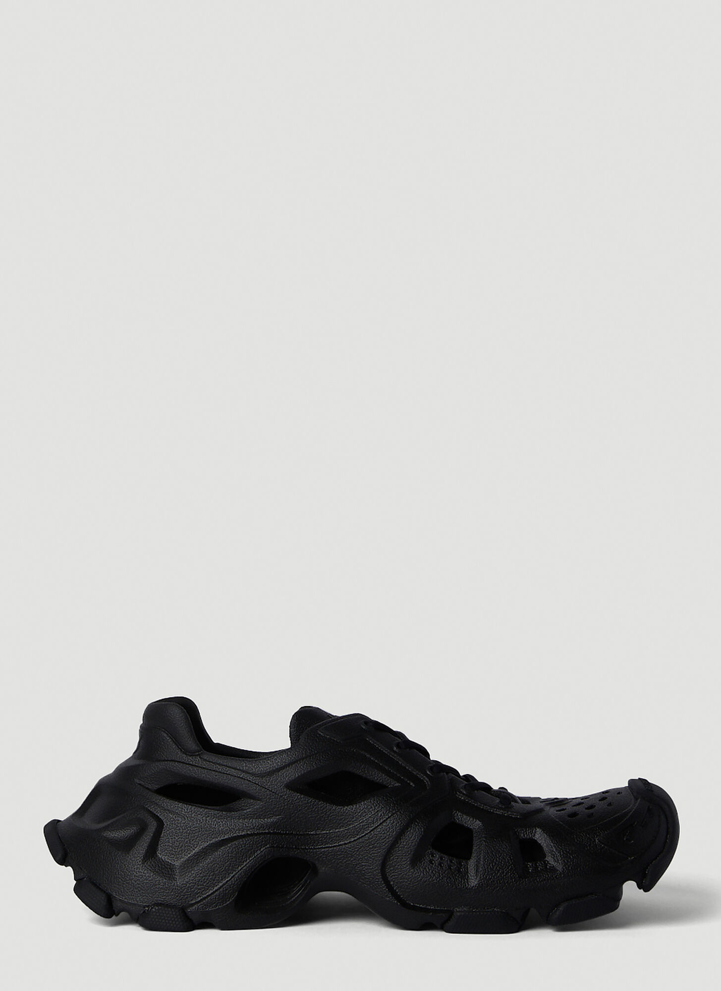Shop Balenciaga Hd Lace Up Sneakers In Black