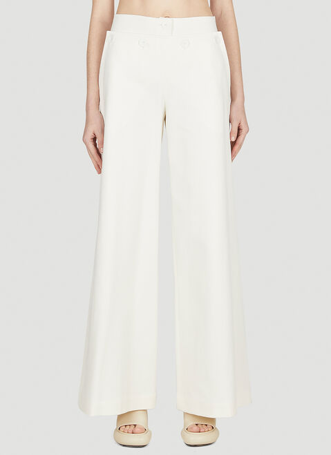 GANNI Lampara Pants Khaki gan0252022