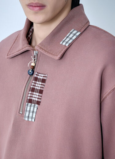 Story mfg. Geo Patchwork Sweatshirt Purple mfg0163001