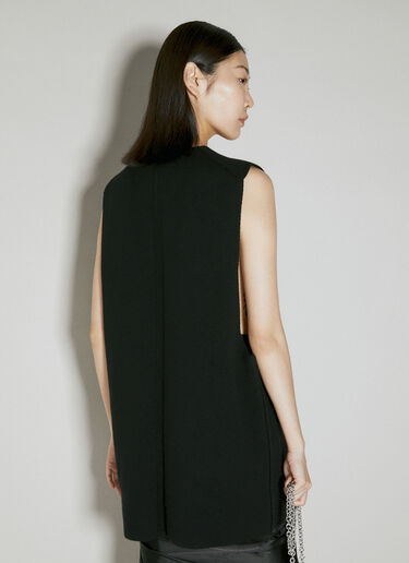 Rick Owens Cashmere Knit Vest Black ric0254011