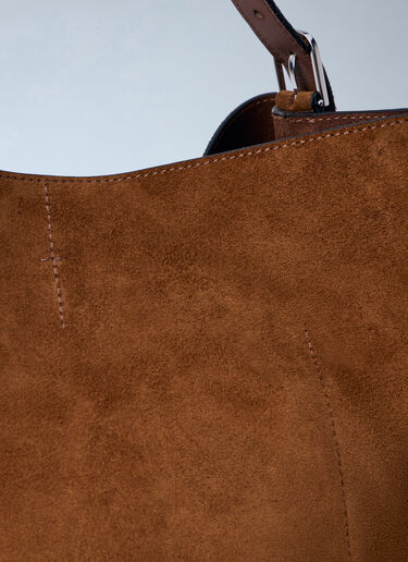 TOTEME Suede Belted Tote Bag Brown tot0257041