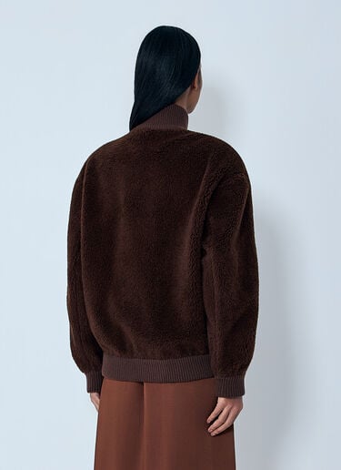 Prada Fleece Jacket Brown pra0263001