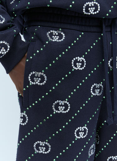 Crystal Interlocking G Shorts Gucci Crystal Interlocking G Shorts Black guc0154015