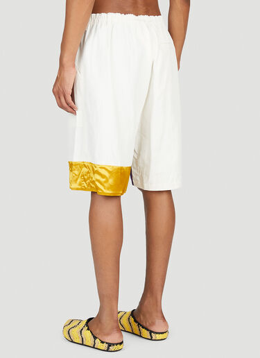 Marni x No Vacancy Colour Block Cuff Shorts Cream mvy0153008