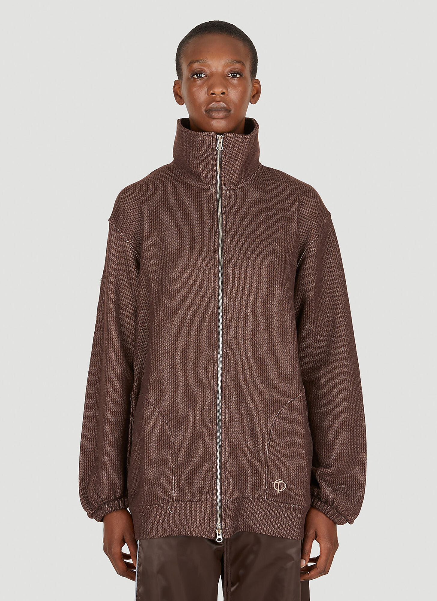 Theopen Product Track Jacket In Brown