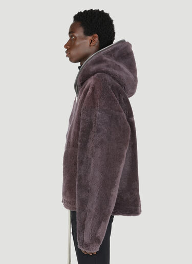 Rick Owens 시어링 윈드브레이커 재킷 브라운 ric0153003