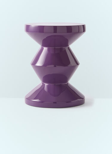POLSPOTTEN Zig Zag Stool Purple wps0691446