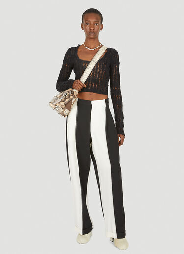 Marni Monochrome Stripe Pants Black mni0248012