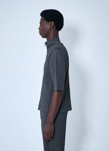 Homme Plissé Issey Miyake Pleated Vest Grey hmp0160014