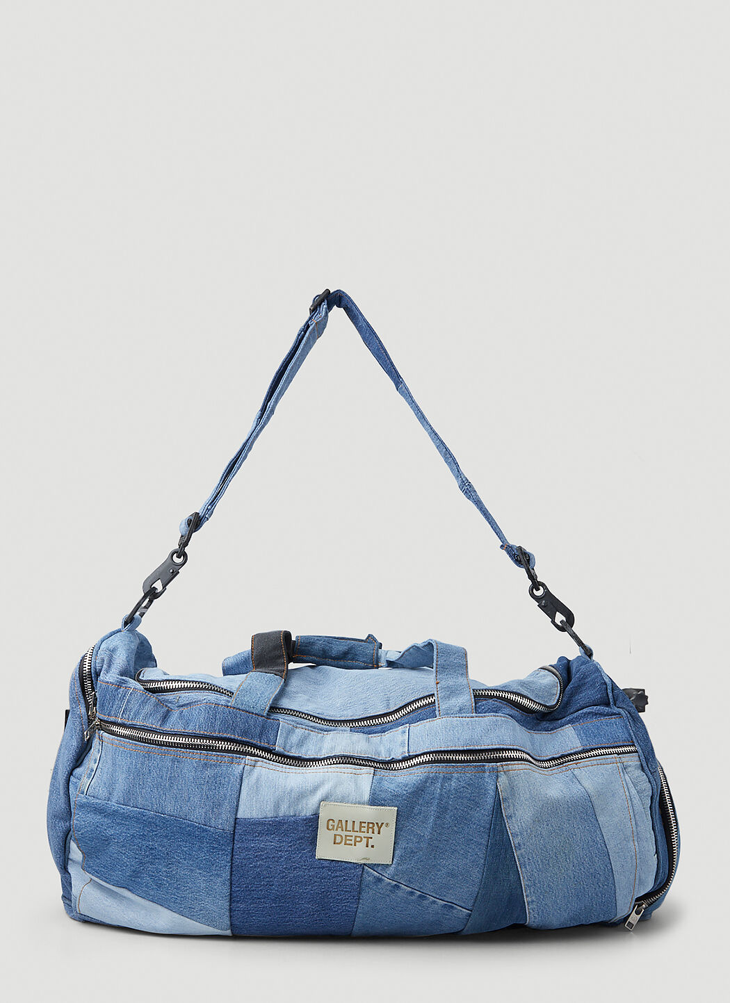 Denim patch top bag