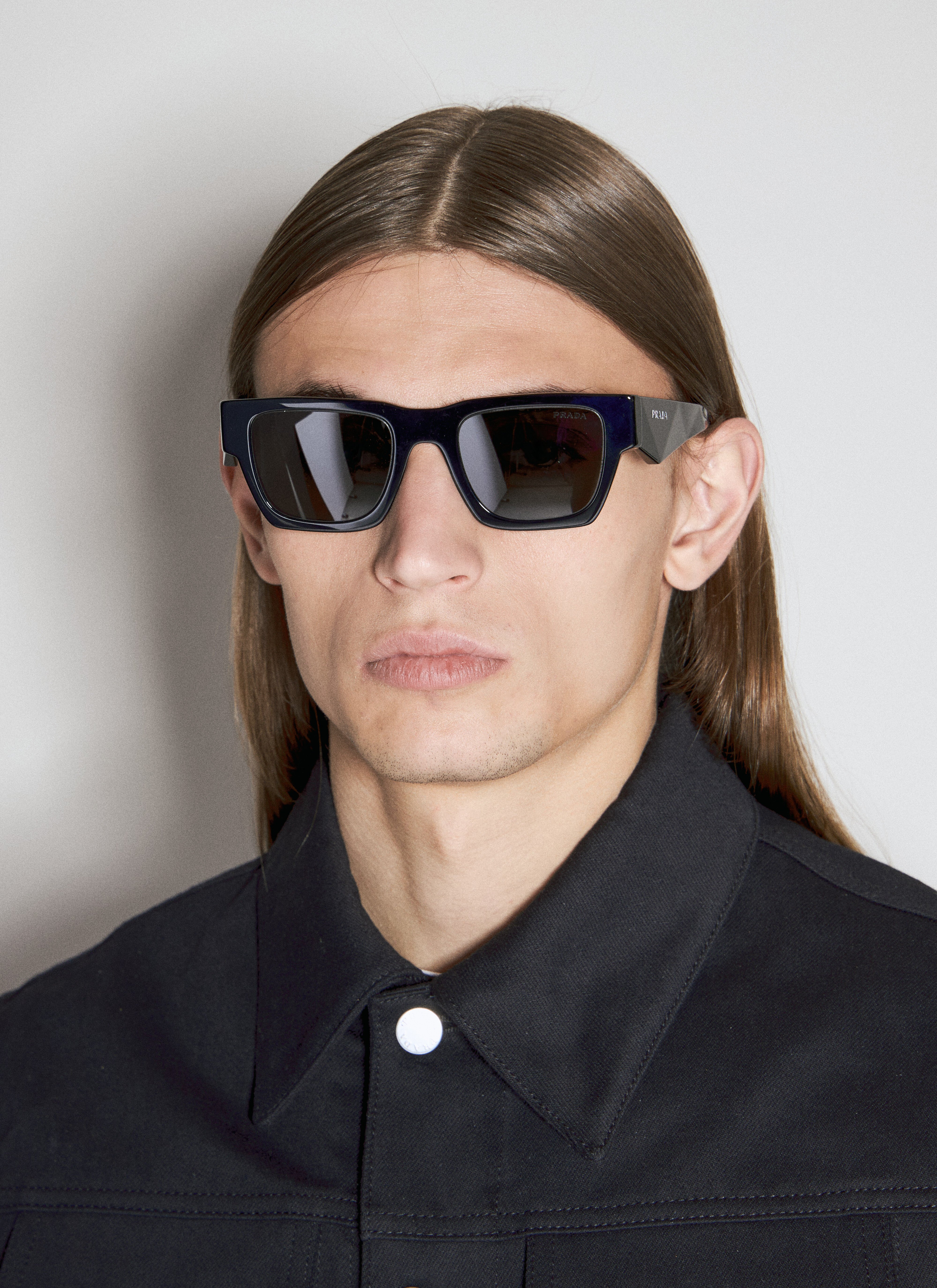 Balenciaga Square Frame Sunglasses Black bcs0356001